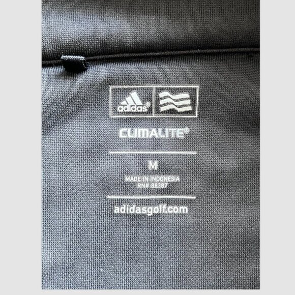 Adidas Men's Climalite Golf 1/4 Zip Pullover Fleece Size M Blk Athletic Outdoor - Picture 2 of 8